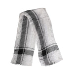 Dolce & Gabbana White Black Silk Warmer Wrap Foulard Scarf MS7473