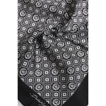Dolce & Gabbana Black White Patterned Square Foulard Scarf MS7558