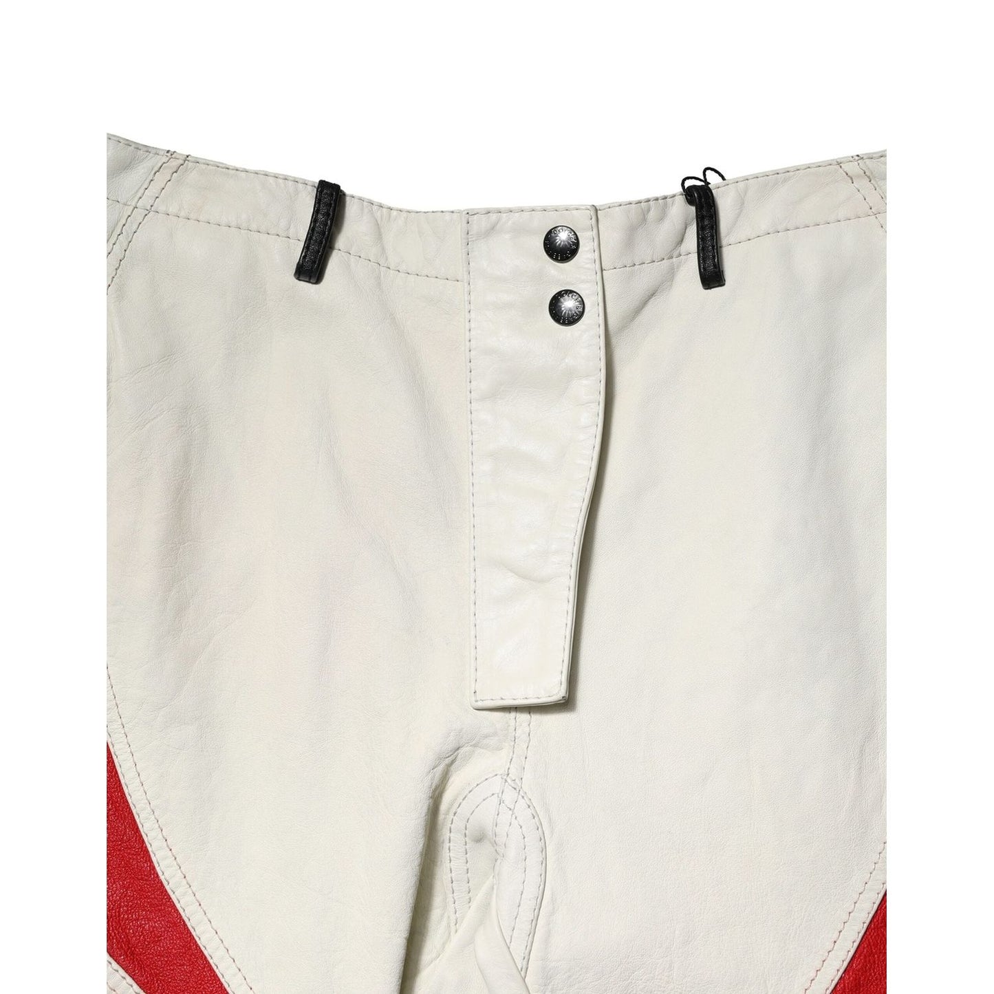 Dolce & Gabbana Multicolor Lambskin Tapered Men Pants PAN75300-48