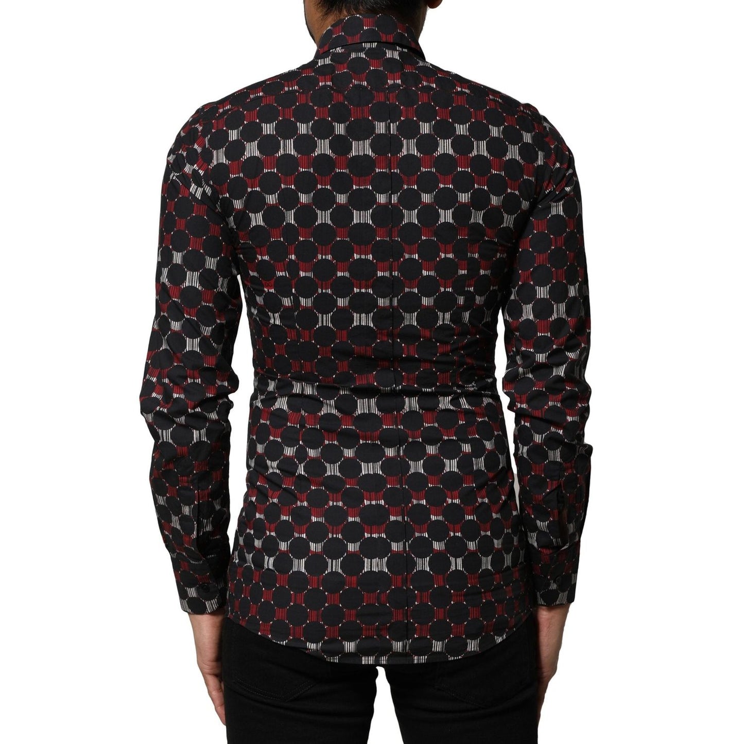 Dolce & Gabbana Multicolor Cotton GOLD Long Sleeves Shirt TSH86471-37