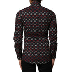 Dolce & Gabbana Multicolor Cotton GOLD Long Sleeves Shirt TSH86471-37