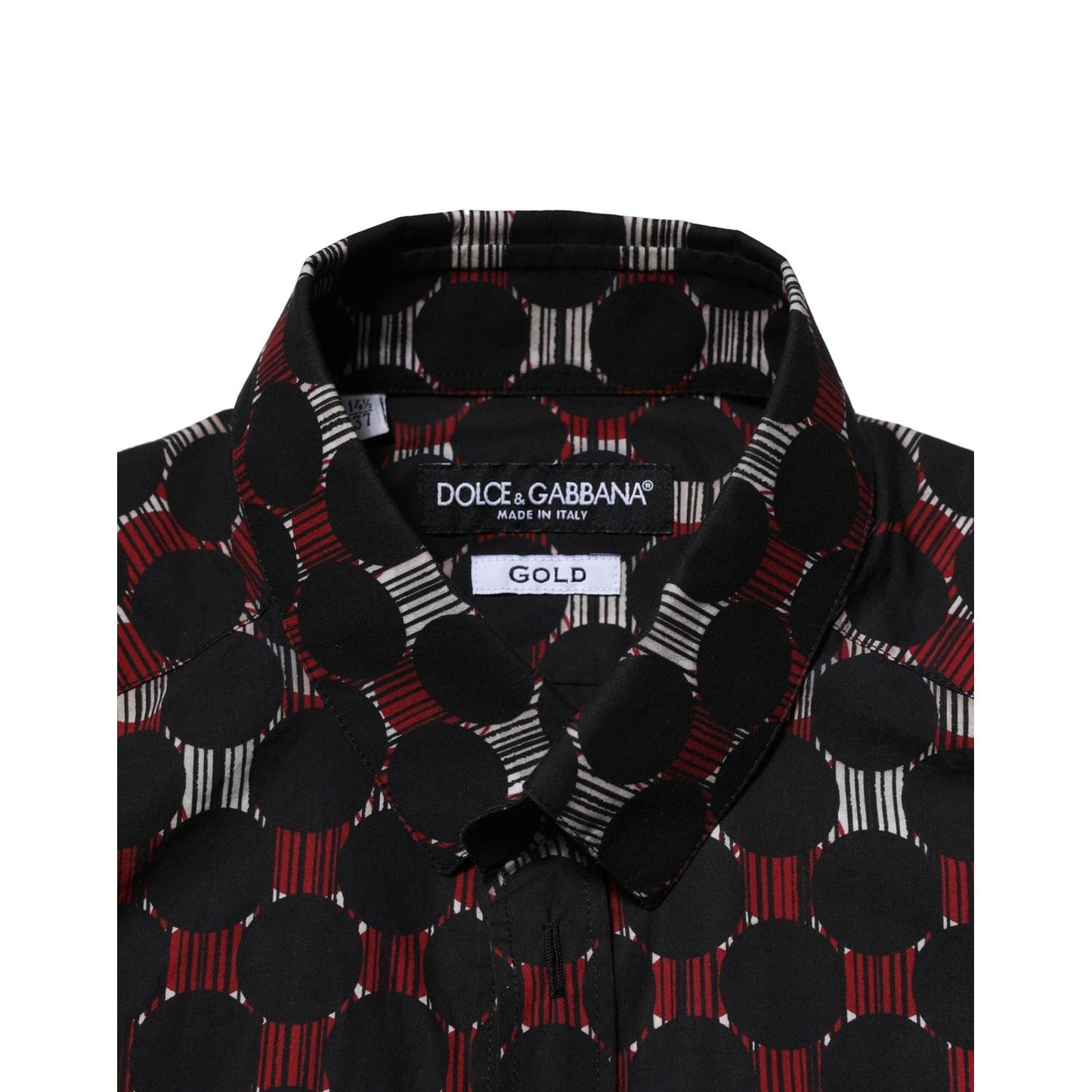Dolce & Gabbana Multicolor Cotton GOLD Long Sleeves Shirt TSH86471-37