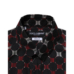 Dolce & Gabbana Multicolor Cotton GOLD Long Sleeves Shirt TSH86471-37