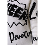 Dolce & Gabbana White Wool Knit Crew Neck Pullover Sweater TSH87546-36