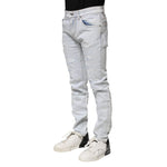 Dolce & Gabbana Light Blue Tattered Skinny Denim Jeans PAN75211-44