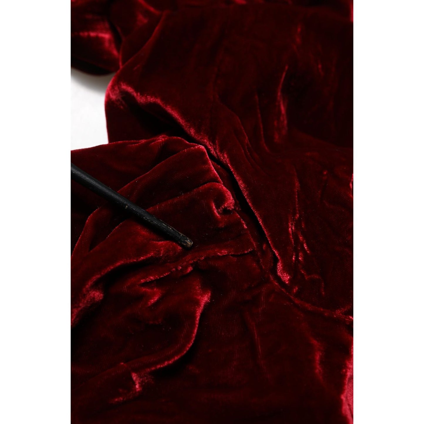 Dolce & Gabbana Red Viscose DG Logo Mid Waist Pants PAN74778-38