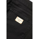 Dolce & Gabbana Black Cotton Skinny Mid Waisted Denim Jeans PAN76295-38