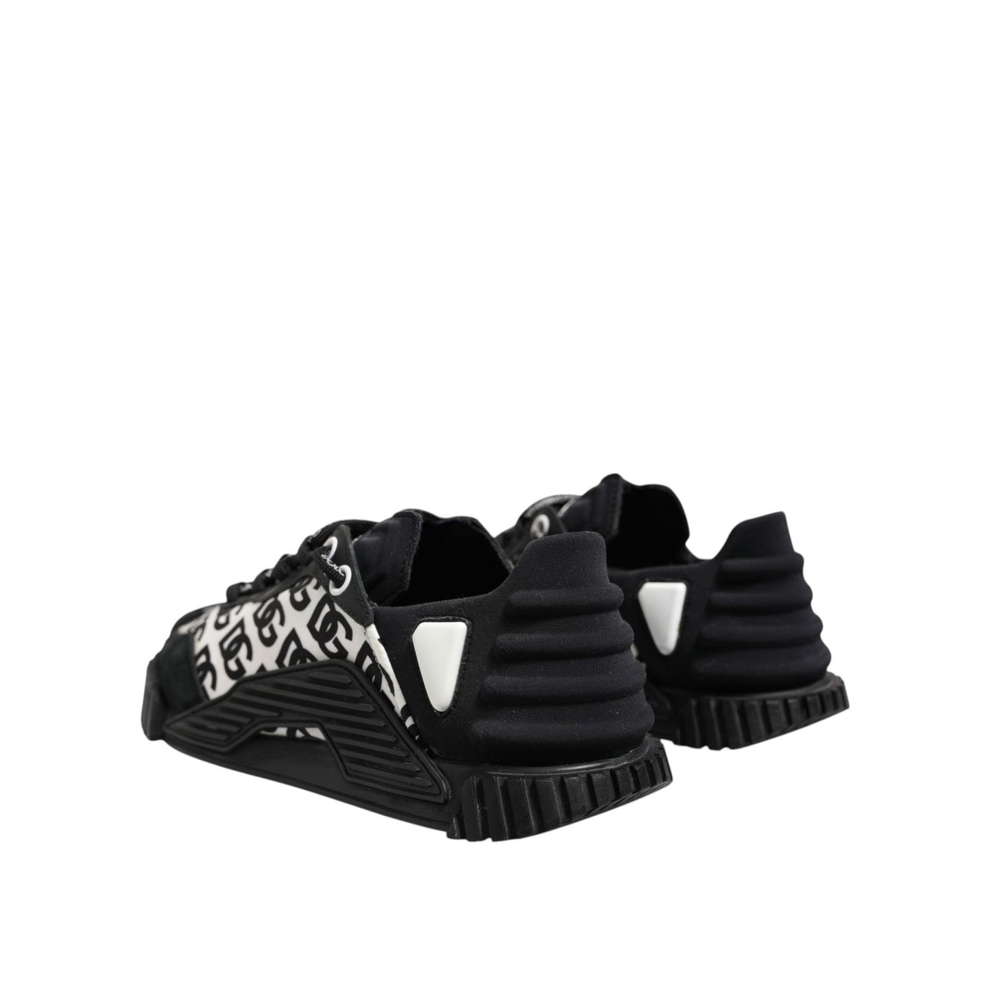 Dolce & Gabbana Black Logo Lace Up Low Top NS1 Sneakers Shoes MV7541-42