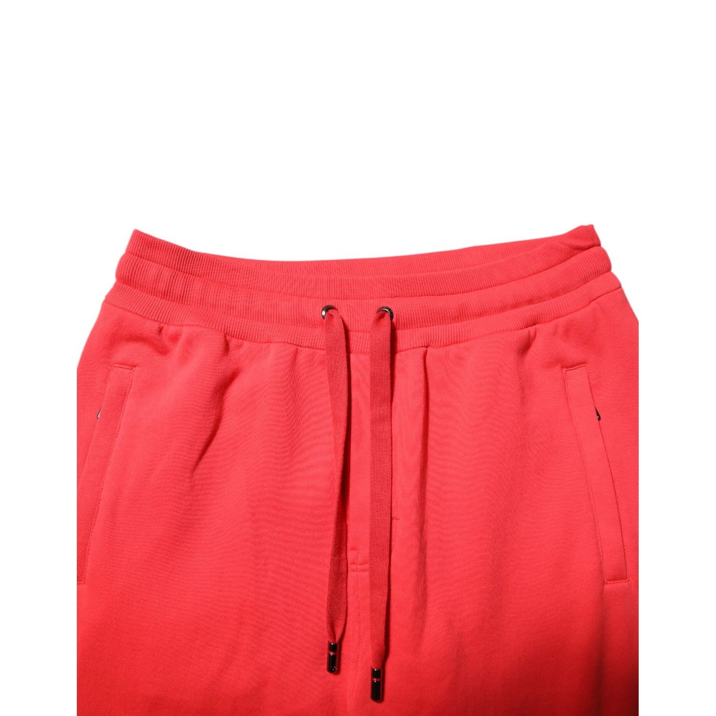 Dolce & Gabbana Red Cotton Men Jogger Sweatpants Pants PAN76238-48
