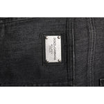 Dolce & Gabbana Gray Washed Cotton Loose Denim Jeans PAN76348-54