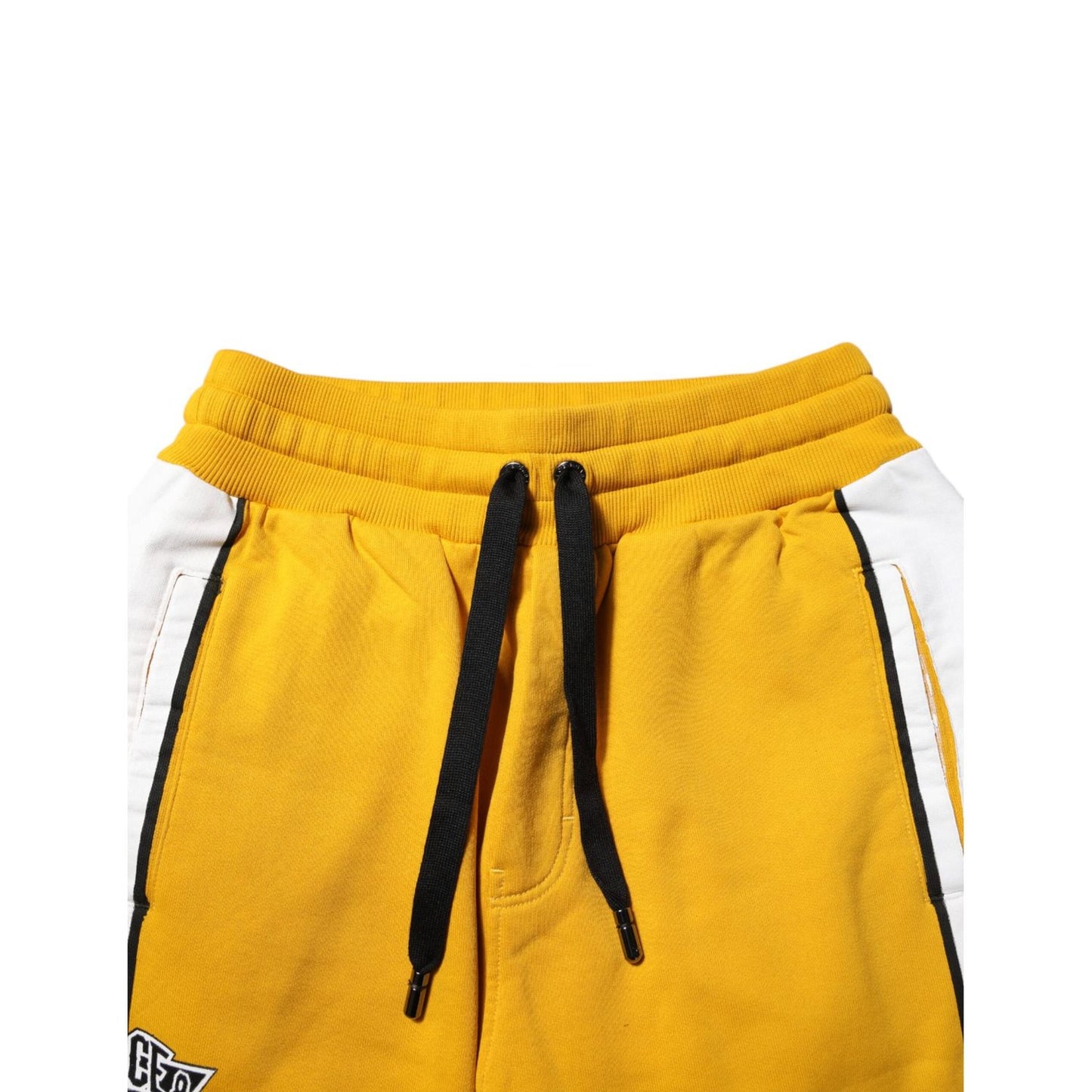 Dolce & Gabbana Yellow Cotton Logo Jogger Sweatpants Pants PAN76373-46