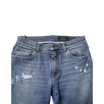 Dolce & Gabbana Blue Cotton Logo Plaque COMFORT Denim Jeans