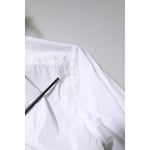 Dolce & Gabbana White Cotton GOLD Long Sleeves Formal Shirt TSH90579-39
