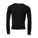 Dolce & Gabbana Black Cashmere Crew Neck Long Sleeves T-shirt TSH906967-46