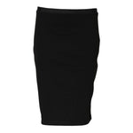 GF Ferre Black Polyester Pencil Cut Knee Length Skirt PAN72196-42