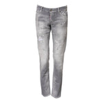 Dsquared² Gray Washed Mid Waist Tapered Denim Jeans PAN74483-38