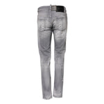 Dsquared² Gray Washed Mid Waist Tapered Denim Jeans PAN74483-38