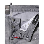 Dsquared² Gray Washed Mid Waist Tapered Jeans PAN74487-38
