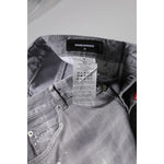 Dsquared² Gray Washed Mid Waist Tapered Jeans PAN74487-38