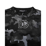 Dolce & Gabbana Black Camouflage Pullover Sweatshirt Sweater TSH906977-44