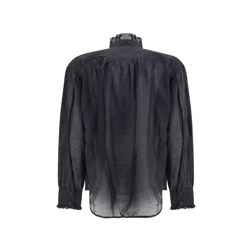 Marant Etoile Pamias Blouse 1728,72470364320,Black,Clothing,IT36 | XS,IT38 | S,Marant Etoile,New with tags,Shirts - Women - Clothing,Women,Women - Clothing Marant Etoile MA-HT0001FCB3J04E01BK-IT36 | XS