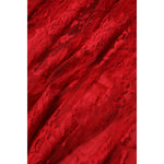 Dolce & Gabbana Red Cotton Floral Lace A-line Long Maxi Skirt SKI2139-44