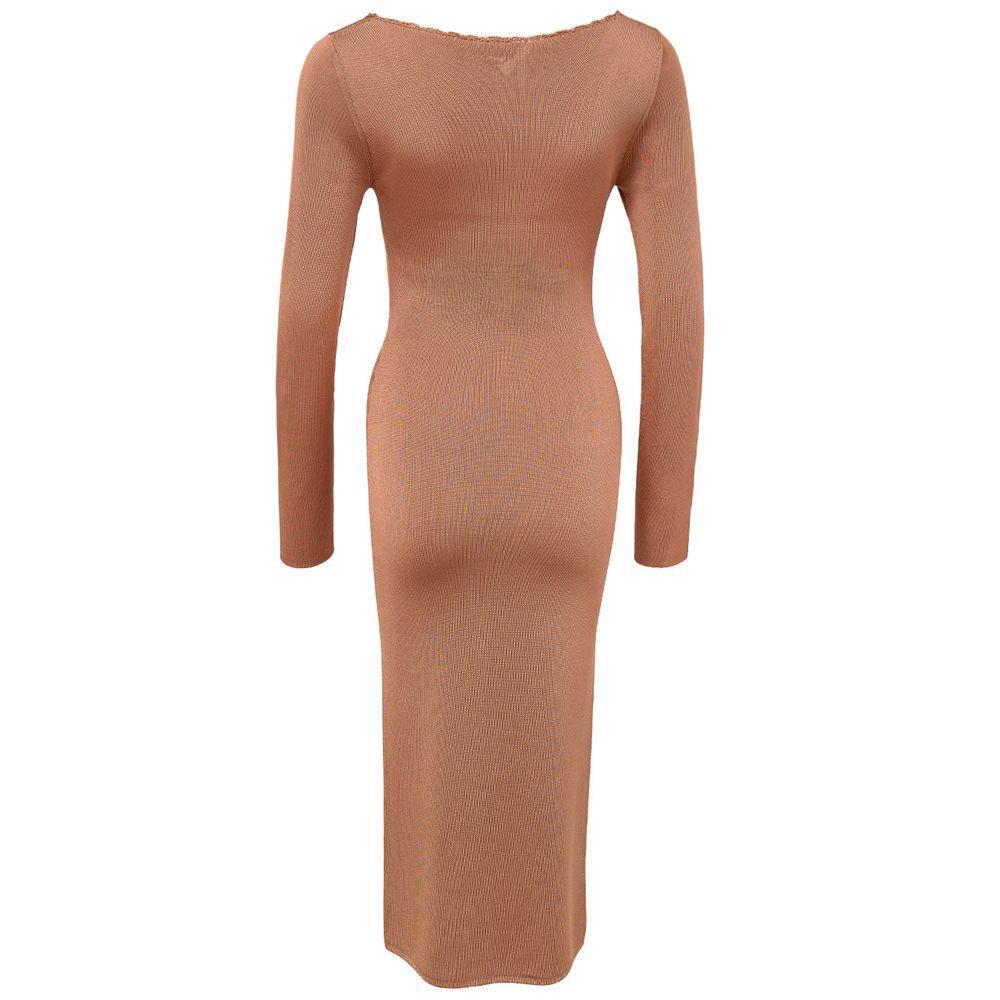 Tom Ford Orange Viscose Long TO-8876670-XS