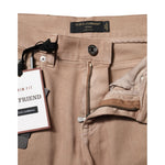Dolce & Gabbana Brown Cotton Boyfriend Denim Trousers Jeans PAN75629-38