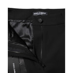 Dolce & Gabbana Black Wool High Waist Formal Pants PAN75994-38