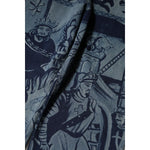 Dolce & Gabbana Blue Graphic Print Tapered Denim Jeans PAN76483-38