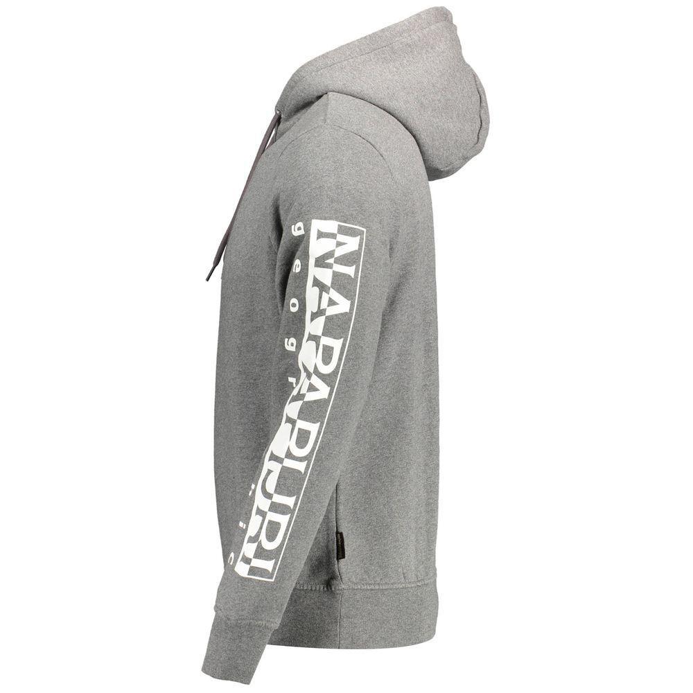 Napapijri Gray Cotton Sweater NA-14605-S