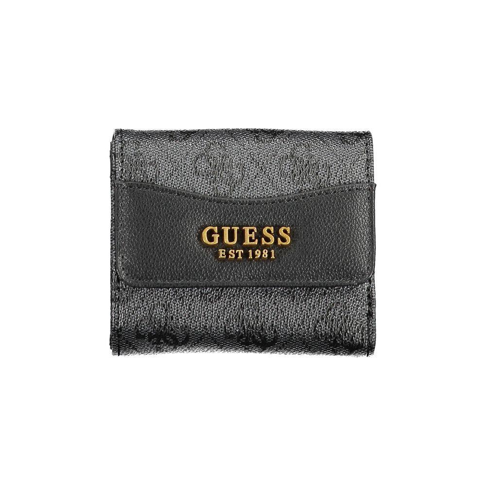 Guess Jeans Black Polyethylene Wallet GU-17234