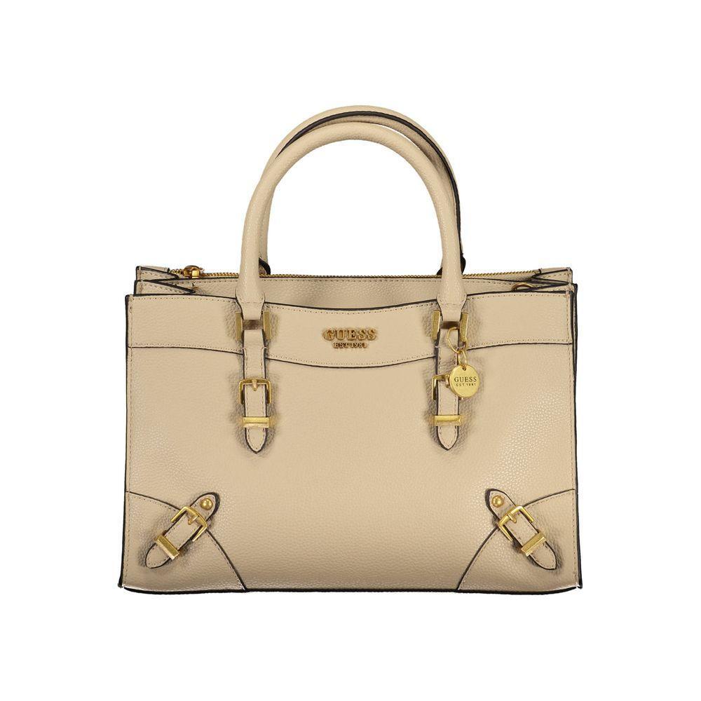 Guess Jeans Beige Polyethylene Handbag GU-18477