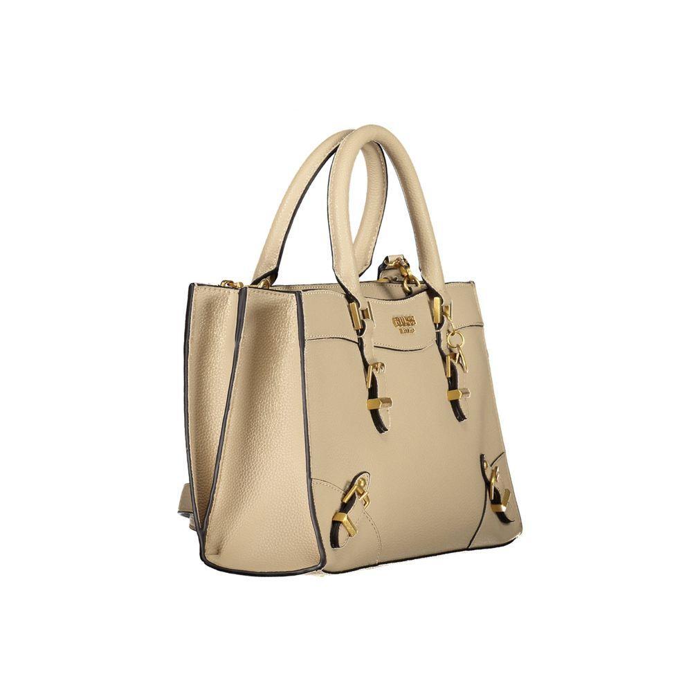 Guess Jeans Beige Polyethylene Handbag GU-18477