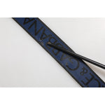 Dolce & Gabbana Blue Black Polyester Metal Buckle Belt BEL9479-100