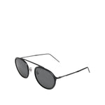 Dolce & Gabbana Matte Black DG2276 Metal Rim Round Shades Sunglasses