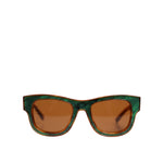 Dolce & Gabbana Green Brown Marbled Acetate DG4379-F Eyewear Sunglasses GLA1365