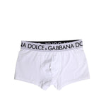 Dolce & Gabbana White Cotton Stretch Regular Boxer Underwear BIK1732-4