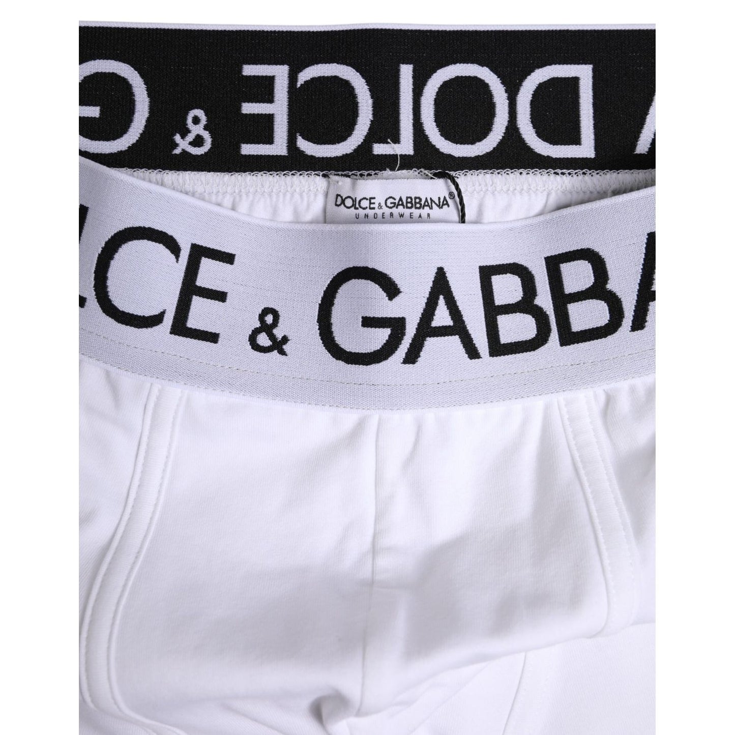 Dolce & Gabbana White Cotton Stretch Regular Boxer Underwear BIK1732-4