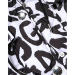 Dolce & Gabbana White DG Mania Hooded Sleeveless Puffer Jacket JKT41487-42