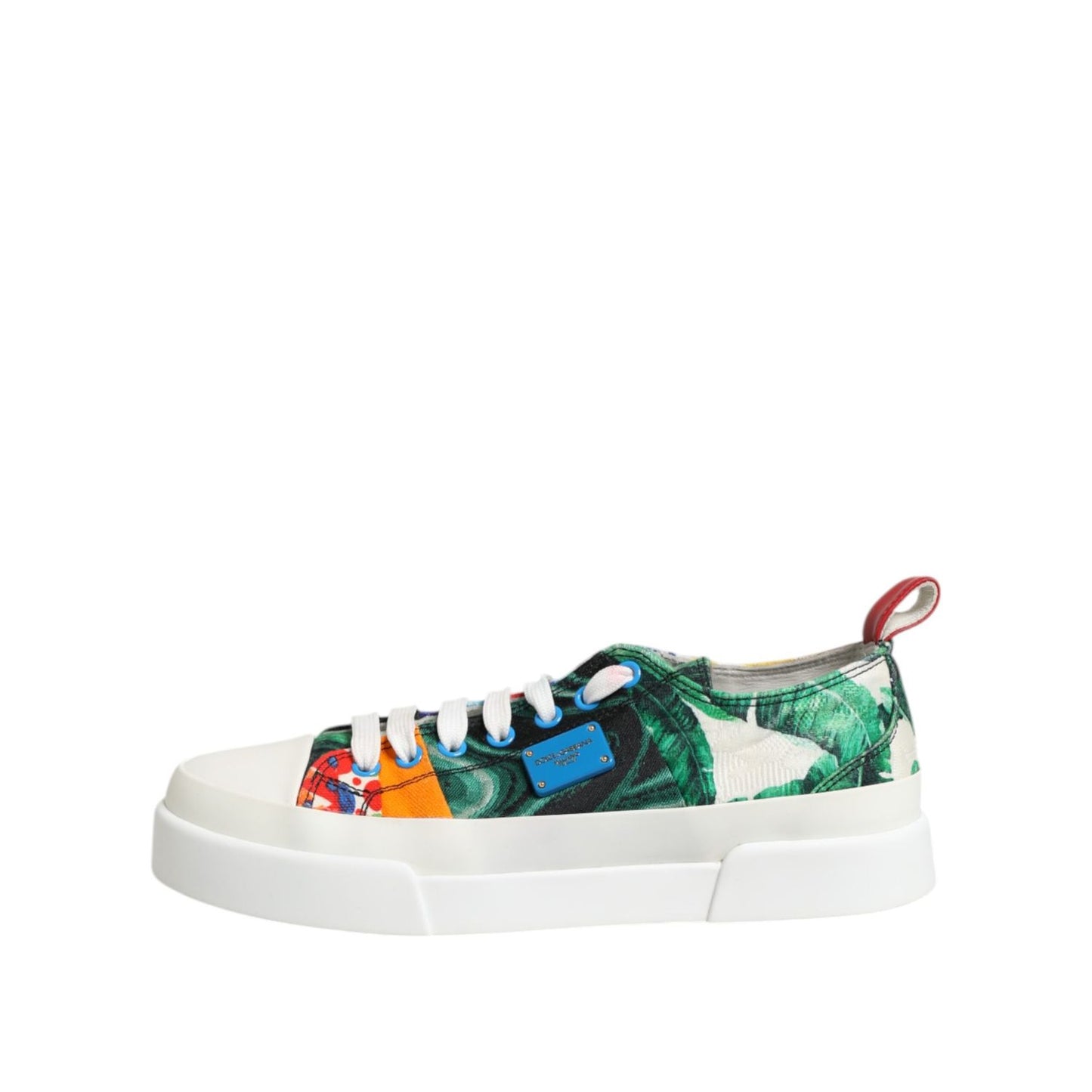 Dolce & Gabbana Multicolor Patchwork Low Top Sneakers Shoes LA12721-38.5