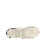 Dolce & Gabbana White Black Leather Low Top Sneakers Shoes LA12766-37.5