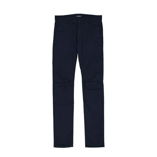 Balmain Blue Cotton Casual Pants