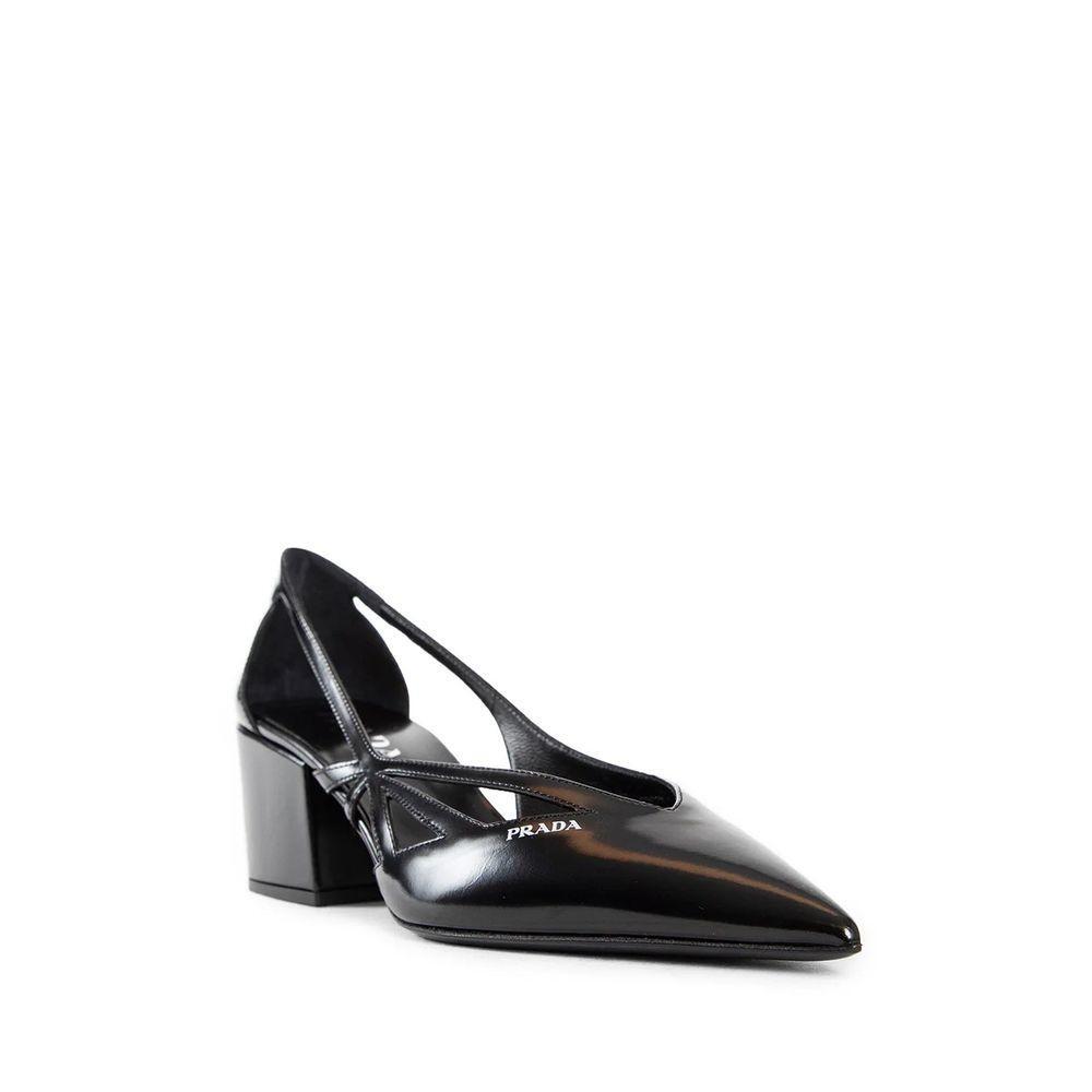 Prada Brushed Leather Cut-Out Pumps PR-8805269438676-EU35/US5