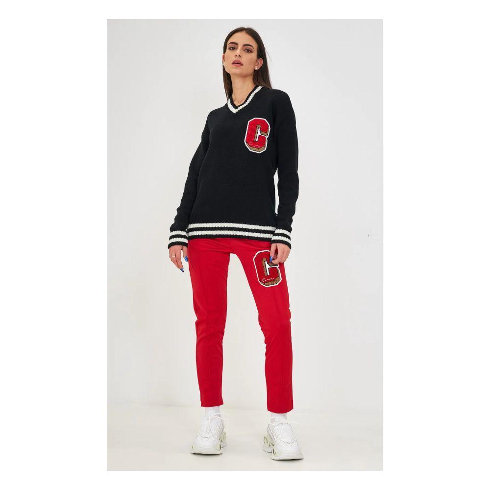 Comme Des Fuckdown Red Polyester Jeans & Pant CO-9605-S