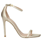 Stuart Weitzman Gold Leather Stiletto Heels Sandals ST-8547258466569-EU41/US11
