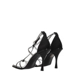 Dsquared² Black Satin Stiletto Heels Sandals DS-8547362308361-EU40/US10