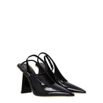 Valentino Garavani Black Leather Sandals VA-8547461005577-EU36/US6