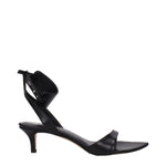 Isabel Marant Black Leather Flat Sandals IS-9256114913545-EU37/US7