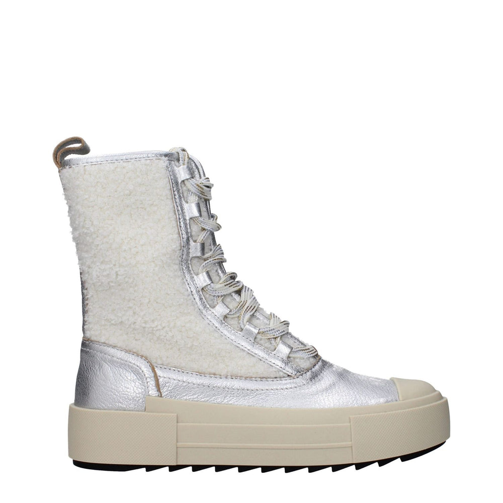 Philippe Model Gray Leather Ankle Boots PH-15068720038153-EU39/US9
